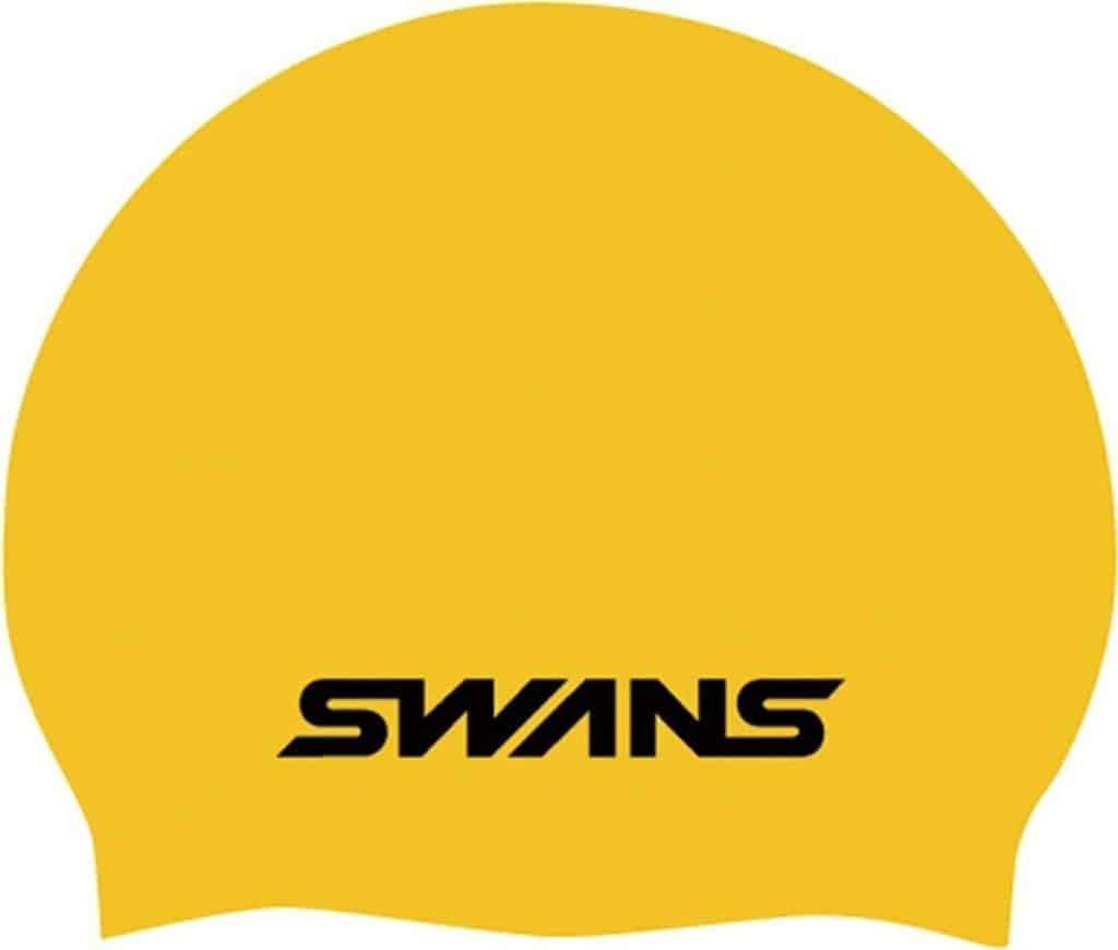 Test du bonnet de bain Swans SA7 en silicone jaune