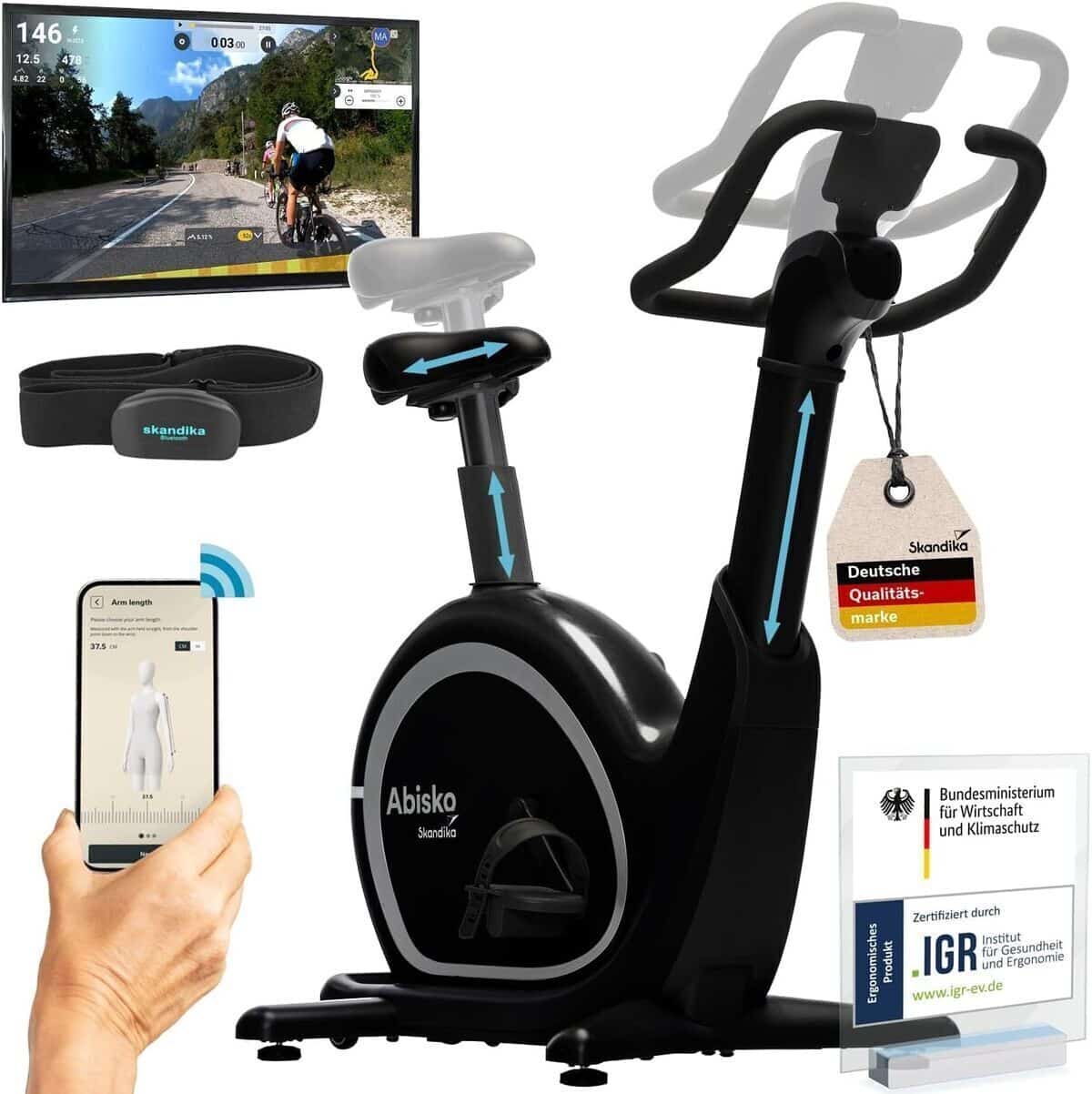 Test du vélo d'appartement Skandika Abisko : performance et connectivité