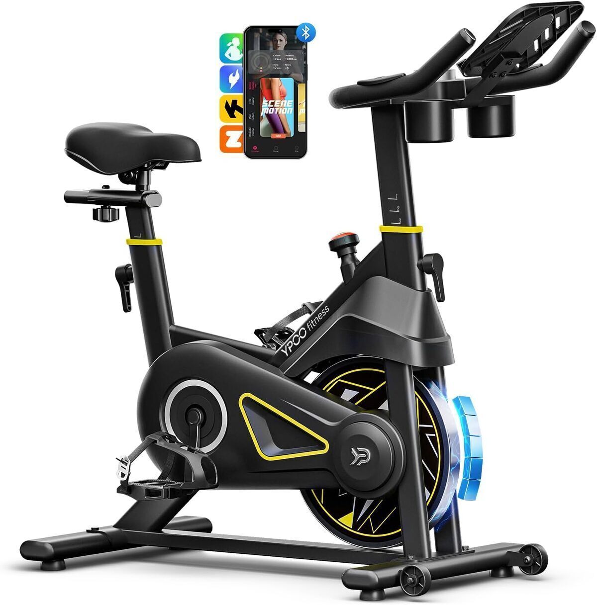 Test du vélo d'appartement YPOO : résistance magnétique et confort maximal