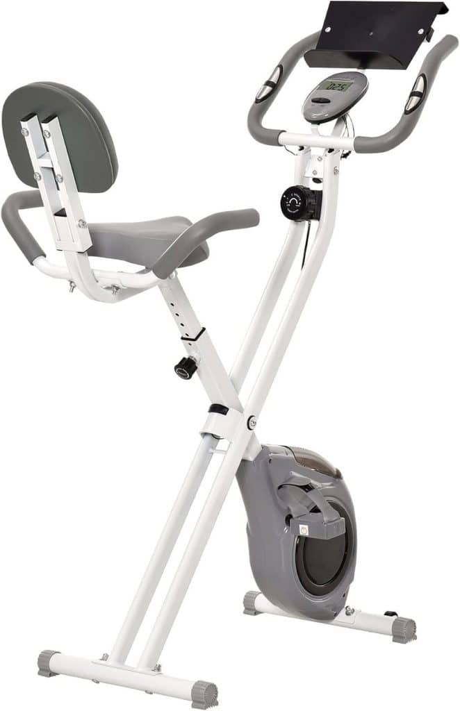 Test : vélo d'appartement pliable Homcom avec écran LCD multifonction