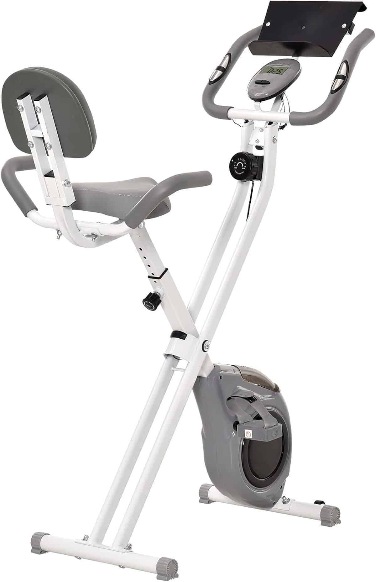 Test : vélo d'appartement pliable Homcom avec écran LCD multifonction