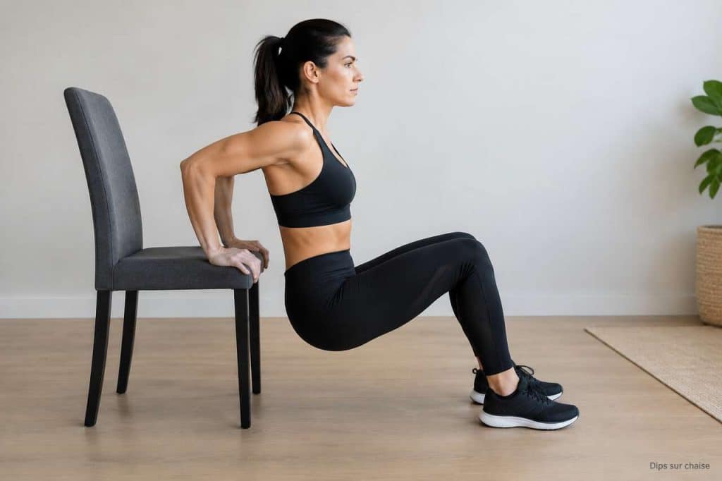 Dips sur chaise : comment améliorer votre force et endurance ?