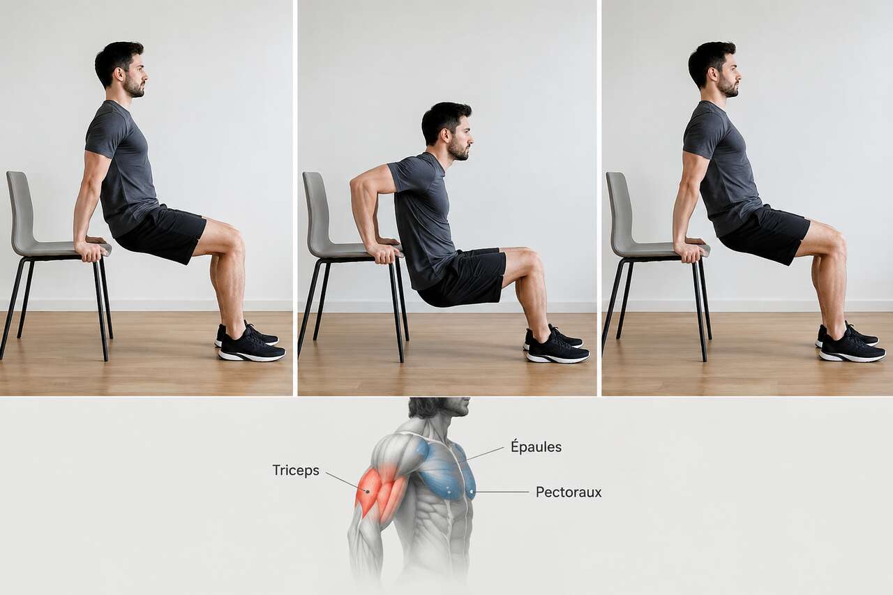 Technique correcte : ex&eacute;cution pas &agrave; pas pour gagner du muscle et de la force
