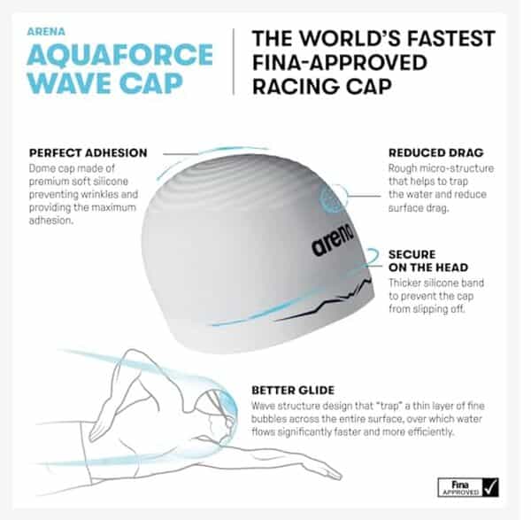 Découvrez notre test complet du bonnet de bain Arena Aquaforce Wave : hydrodynamisme, confort et performance pour la natation en compétition. 