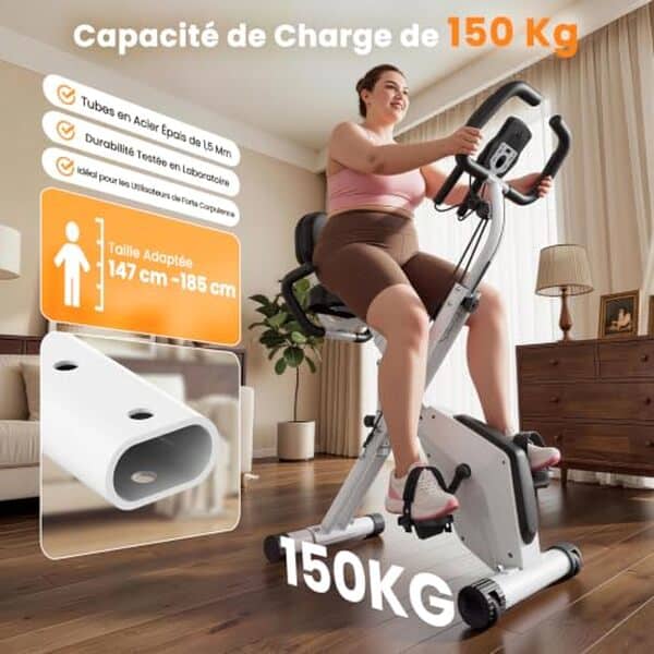 Découvrez notre test détaillé du vélo d'appartement pliable Dskeuzeew 4 en 1 : performance, design et prix pour faire le bon choix. 