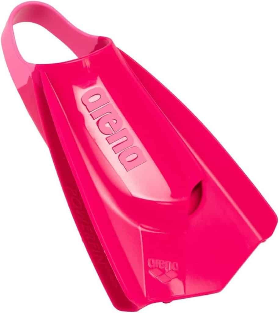 Test des palmes Arena Powerfin Pro II, modèle rose