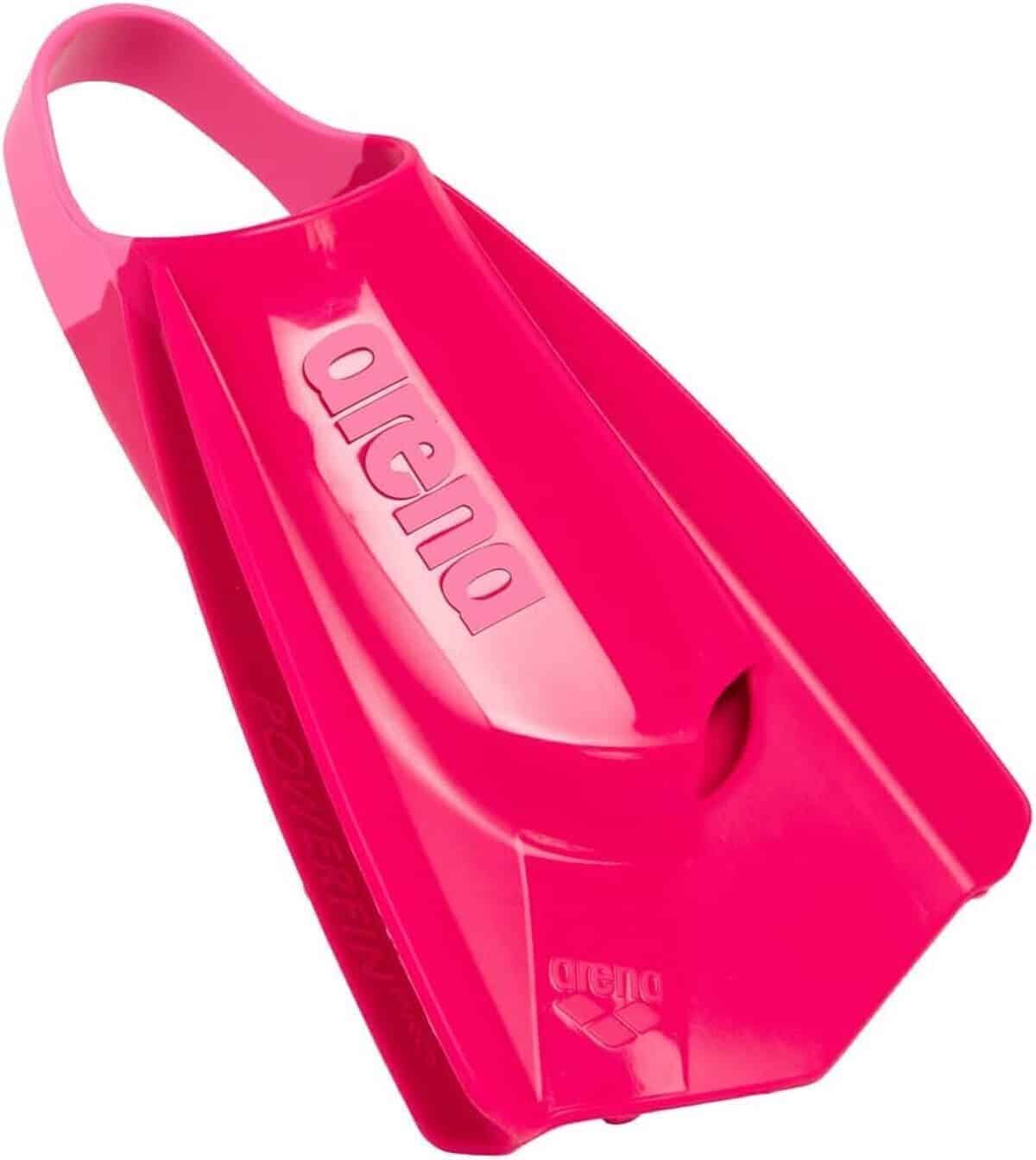 Test des palmes Arena Powerfin Pro II, modèle rose