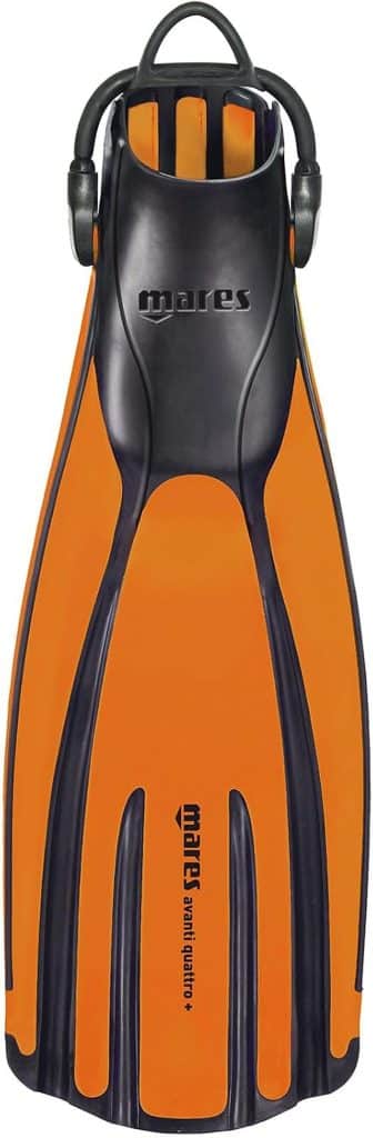 Test des palmes de natation Mares Avanti Quattro orange
