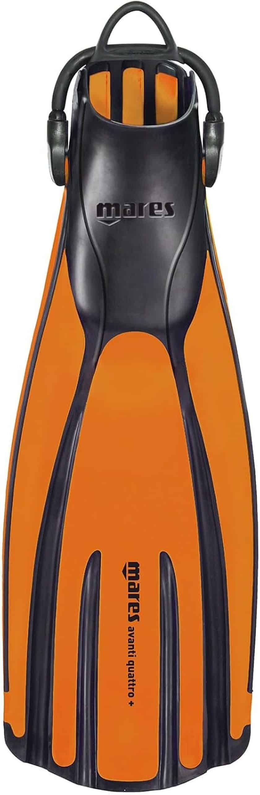 Test des palmes de natation Mares Avanti Quattro orange