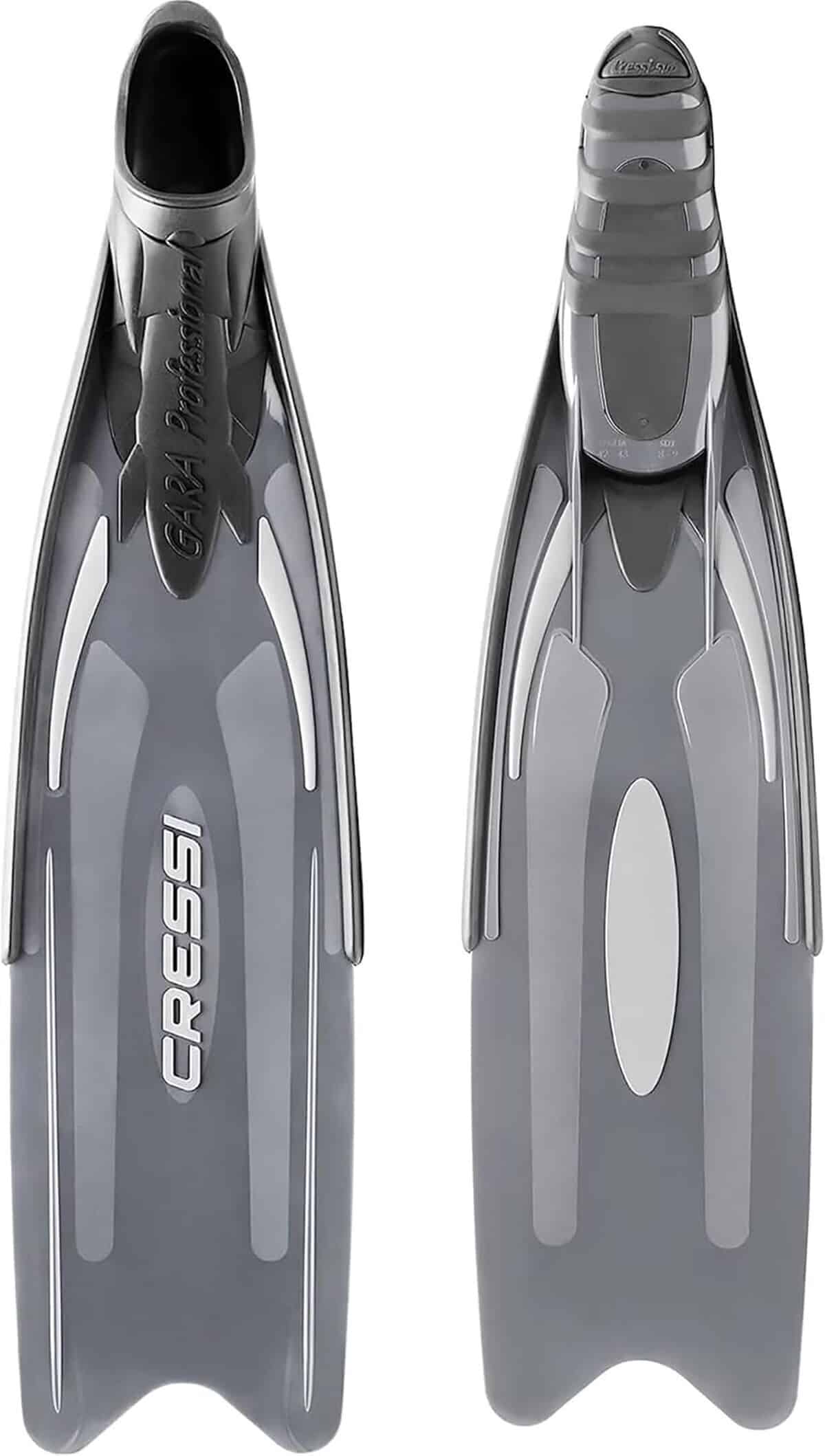Test des palmes Gara Professional LD Cressi Sub S.p.A. argent 40/41