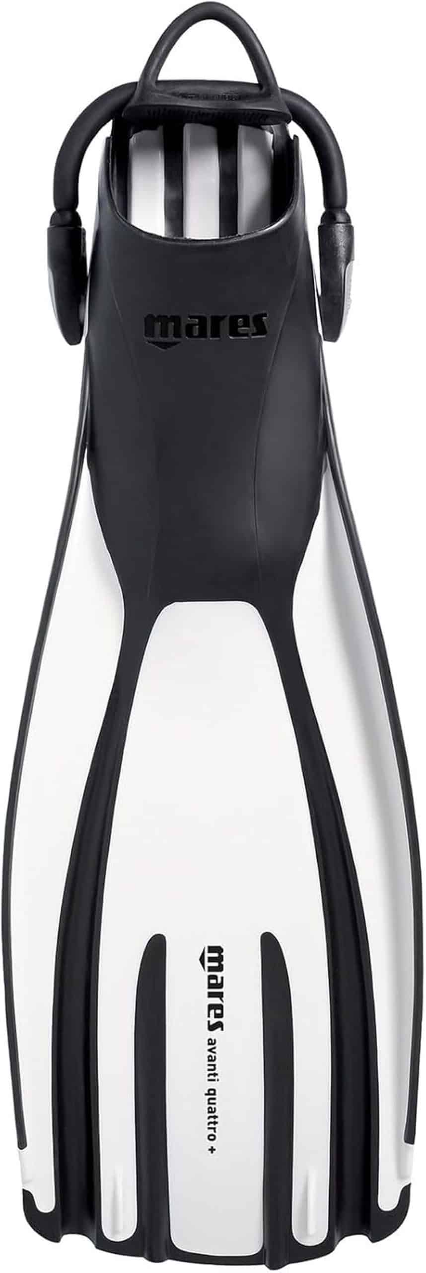 Test des palmes Mares Avanti Quattro + unisexe, blanc