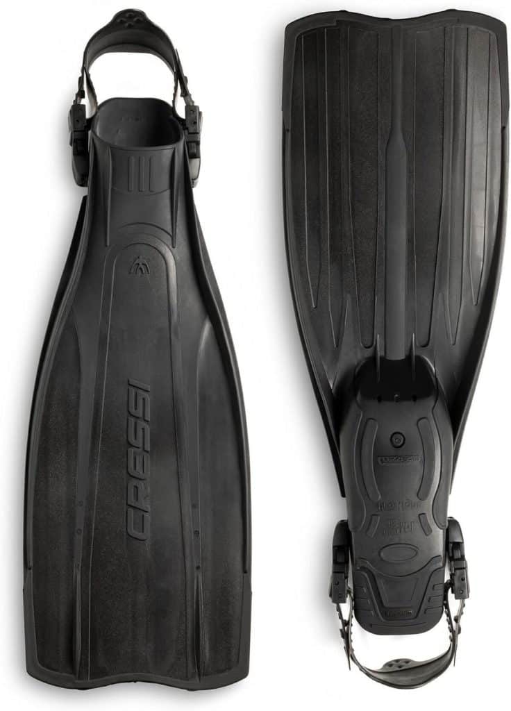Test des palmes réglables Cressi Pro Light noir L/XL