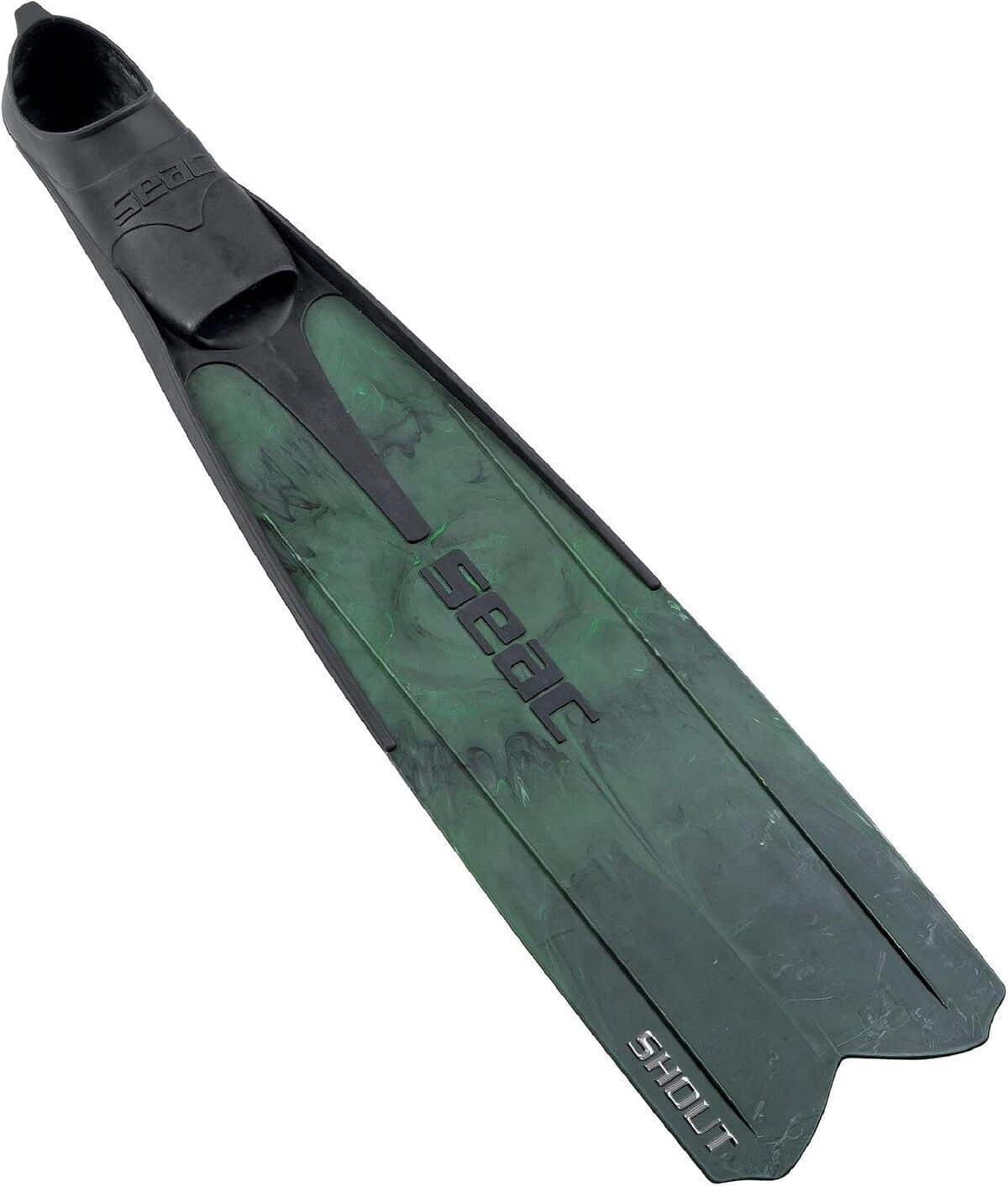Test des palmes Seac Shout Camo pour apnée et chasse sous-marine